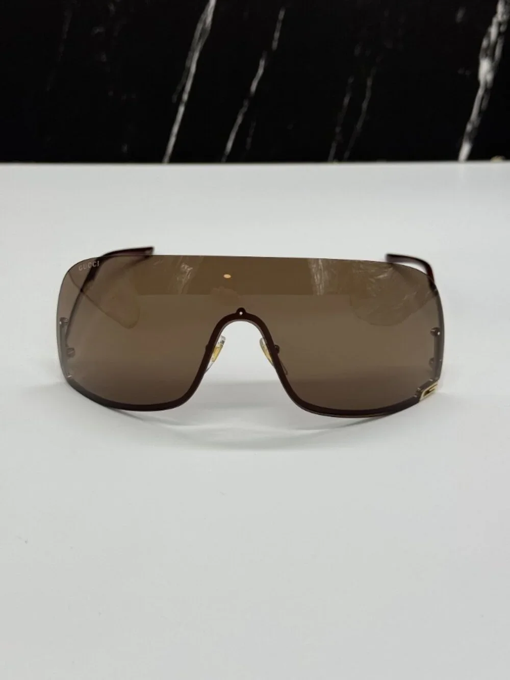 NEW GUCCI GG1560S 002 SUNGLASSES GOLD UNISEX EYEWEAR